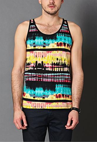 21 Men Abstract Cotton Tank