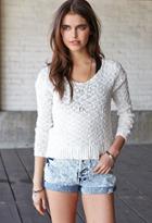 Forever21 Femme Open-knit Sweater