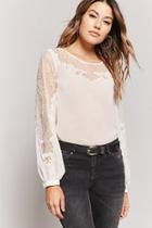 Forever21 Gauzy Lace Top