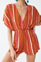 Forever21 Tribal-inspired Striped Romper