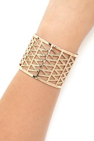 Forever21 Zigzag Cutout Cuff