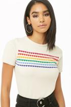 Forever21 Rainbow Heart Top