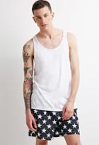 21 Men Men's  Star Print Swim Trunks
