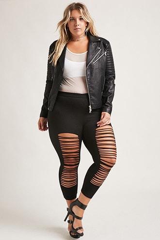 Forever21 Plus Size Cutout Leggings