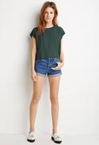 Love21 Textured Woven Boxy Top