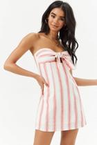 Forever21 Striped Knotted Mini Dress