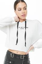 Forever21 Hooded Paris Graphic Top