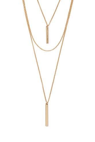 Forever21 Bar Pendant Layered Necklace