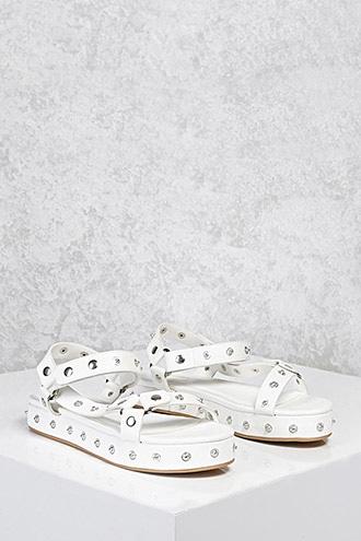 Forever21 Studded Faux Leather Flatforms