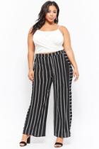 Forever21 Plus Size Crepe Striped Pants