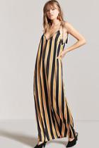 Forever21 Stripe Self-tie Tassel Maxi Dress