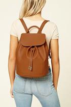 Forever21 Flap-top Faux Leather Backpack