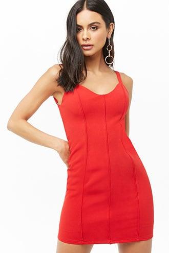 Forever21 Piped Trim Bodycon Dress
