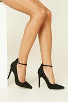 Forever21 Women's  Faux Suede Ankle-strap Pumps