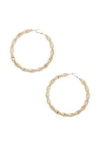 Forever21 Snake-chain Hoop Earrings
