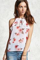 Forever21 Floral Print Ruffled Top