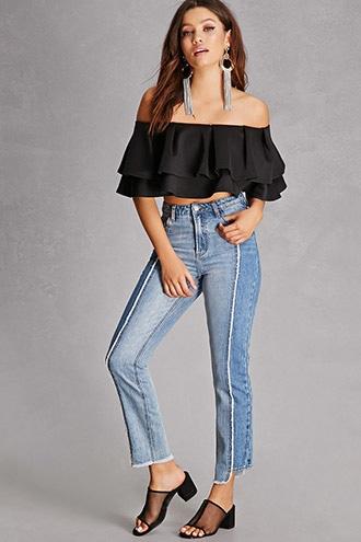 Forever21 Pixie & Diamond Frayed Jeans
