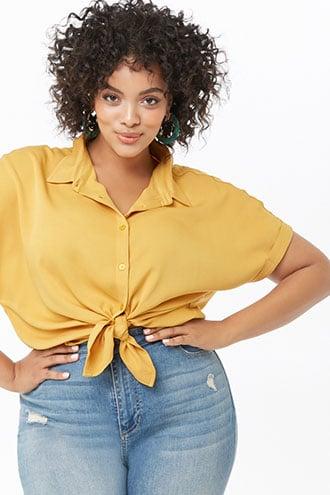 Forever21 Plus Size Button-front Shirt