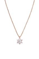Forever21 Cz Flower Charm Necklace