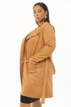Forever21 Plus Size Faux Suede Trench Coat