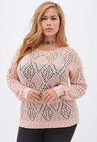 Forever21 Plus Size Diamond-knit Sweater
