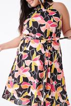 Forever21 Plus Size Floral Sleeveless Midi Dress