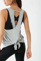 Forever21 Active Crisscross Knotted Back Muscle Tee