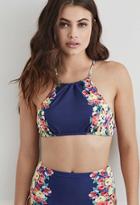 Forever21 Floral High-neck Bikini Top