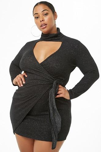 Forever21 Plus Size Cutout Wrap Dress