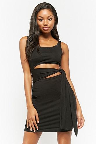 Forever21 Pieced Waist-wrap Dress
