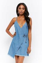 Forever21 Wrap-front Chambray Dress