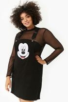 Forever21 Plus Size Mickey Mouse Overall Dress