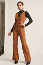 Forever21 Corduroy Zip-front Jumpsuit