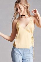 Forever21 Satin Wrap-front Cami Top