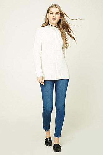 Forever21 Women's  Dark Denim Skinny Ankle Jeans