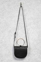 Forever21 Faux Leather Ring Crossbody Bag