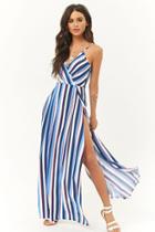 Forever21 Surplice Striped Maxi Dress