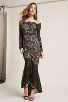Forever21 Lace Off-the-shoulder High-low Dress
