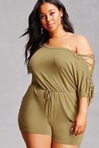 Forever21 Plus Size One-shoulder Romper
