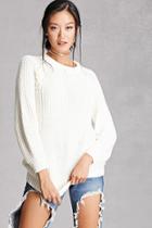 Forever21 Women's  Twelve Ribbed Knit Sweater