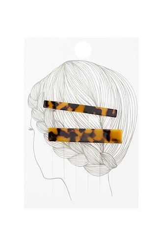 Forever21 Faux Tortoiseshell Hairclip Set