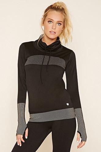 Forever21 Women's  Athletic Cowl Neck Pullover