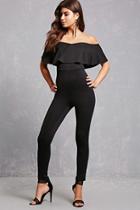 Forever21 Off-the-shoulder Ruffle Jumpsuit