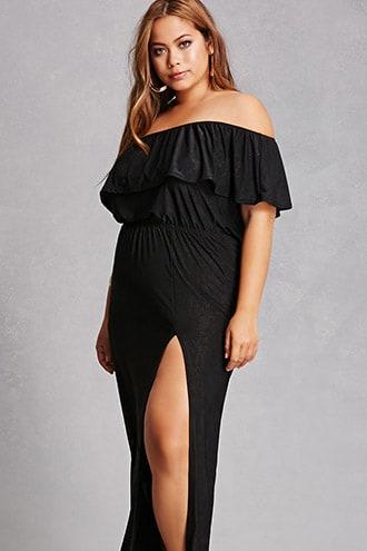 Forever21 Plus Size Maxi M-slit Dress