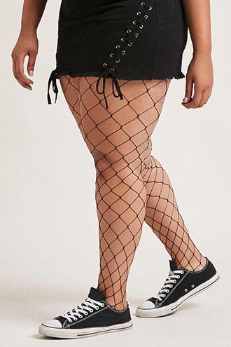Forever21 Plus Size Fence Net Pantyhose