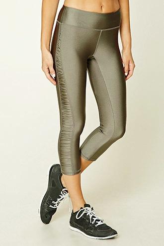 Forever21 Active Ruched Capri Leggings