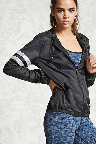 Forever21 Active Reflective Stripe Jacket