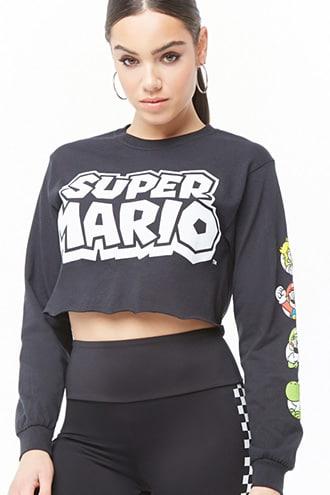 Forever21 Super Mario Crop Top