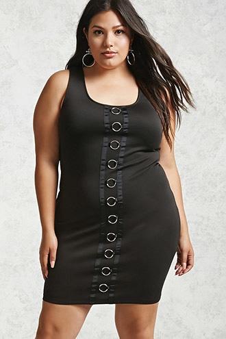 Forever21 Plus Size O-ring Mini Dress