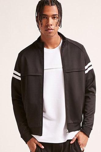 Forever21 Varsity-striped Track Jacket